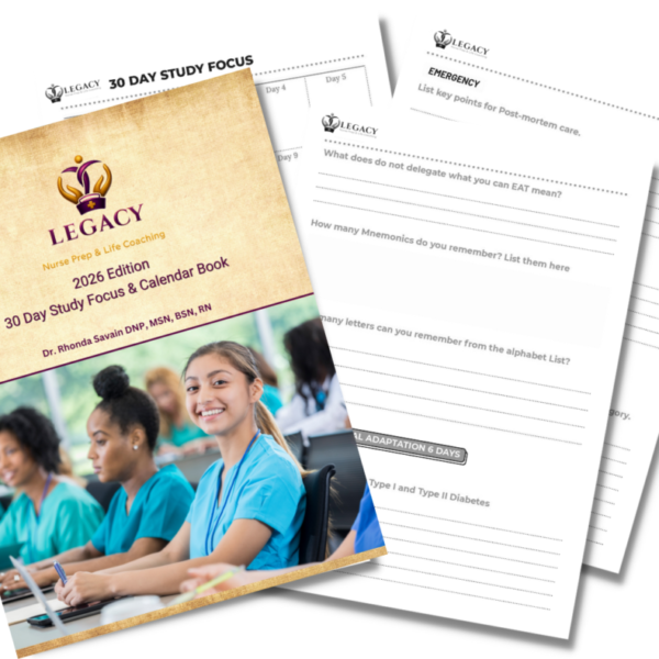 30 Days Study Focus Calendar Book