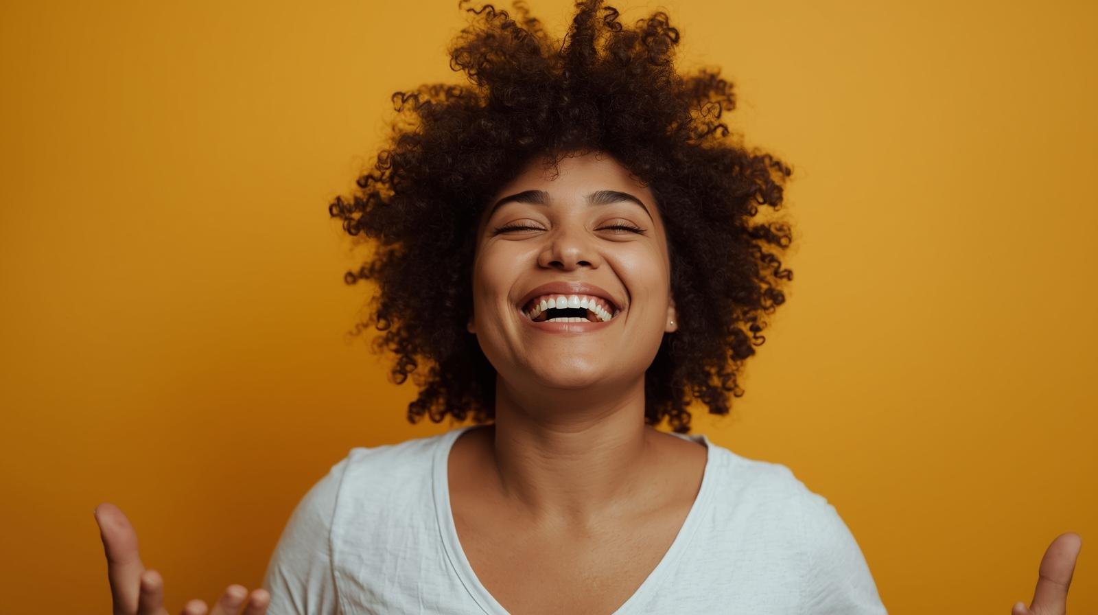 Show an image of someone who is happy after receiving a life coaching session